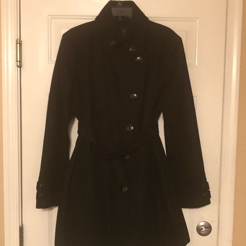 Black Wool Blend Jacket/Coat by Giacca